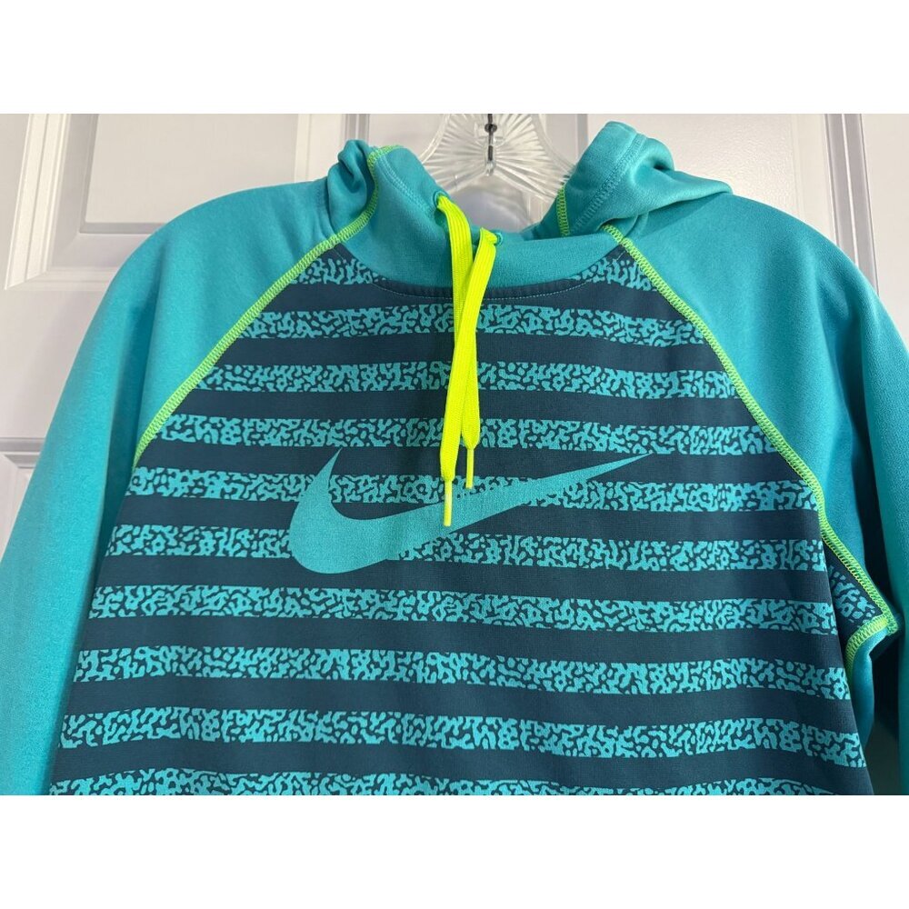 Nike Therma-Fit All Time Hoodie Sweatshirt 684674 Mezzo Teal Green Women's M - Picture 3 of 7